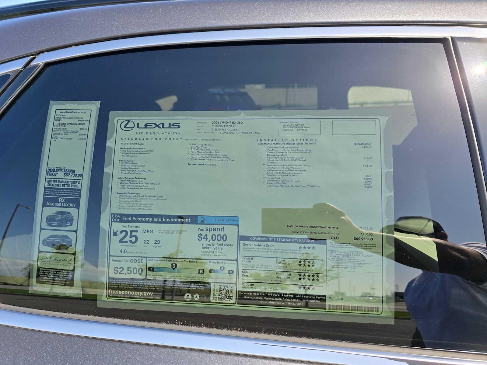 2026 Lexus RX 350 F SPORT DESIGN