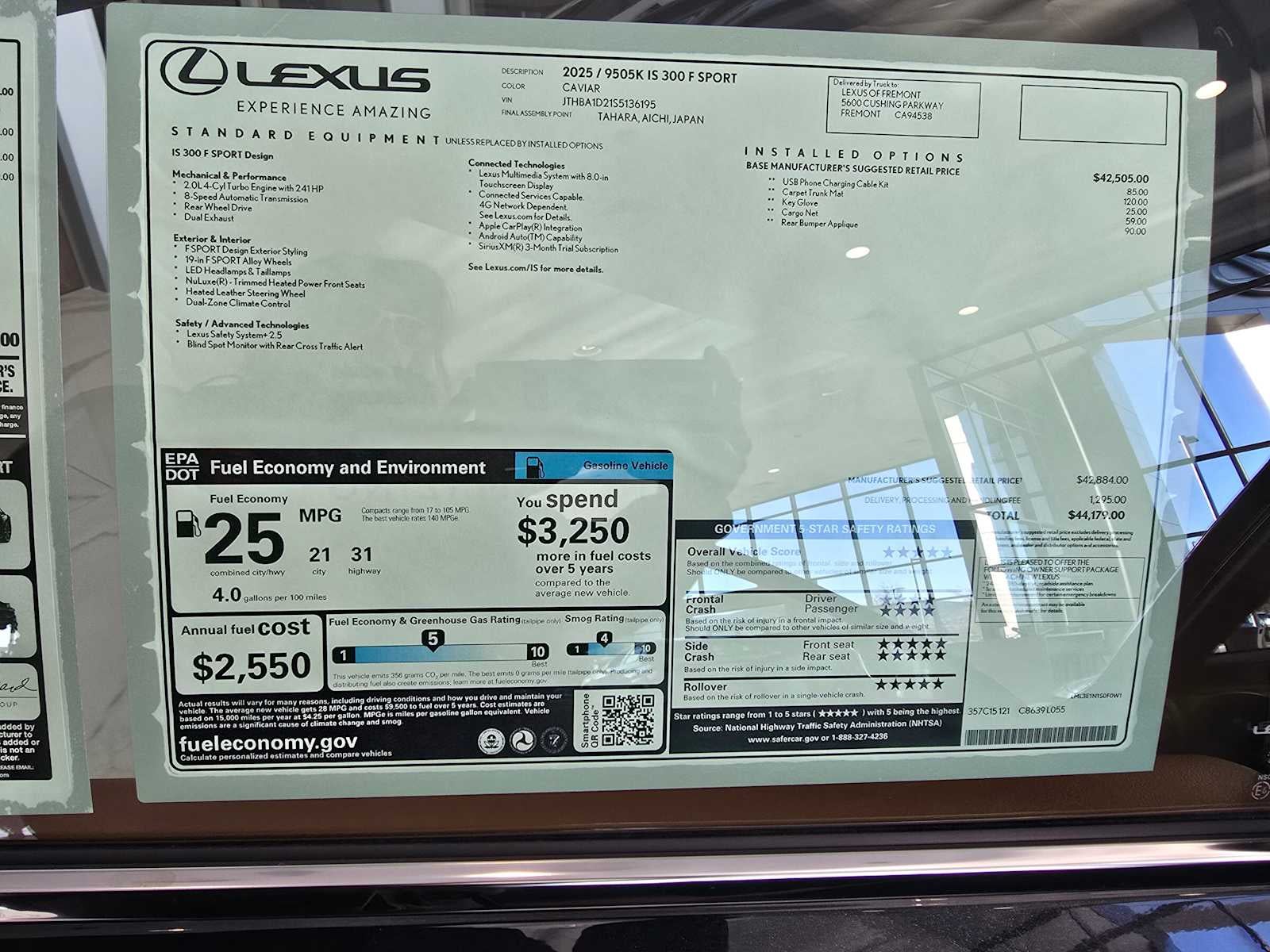 2025 Lexus IS F SPORT Design