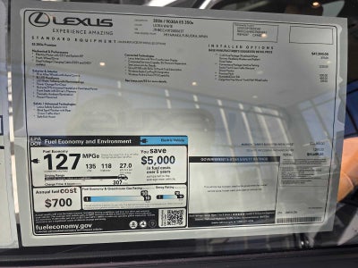 2026 Lexus ES 350e PREMIUM
