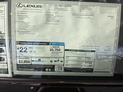 2026 Lexus IS 350 F SPORT DESIGN