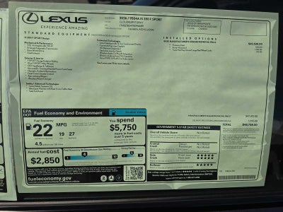 2026 Lexus IS 350 F SPORT Design