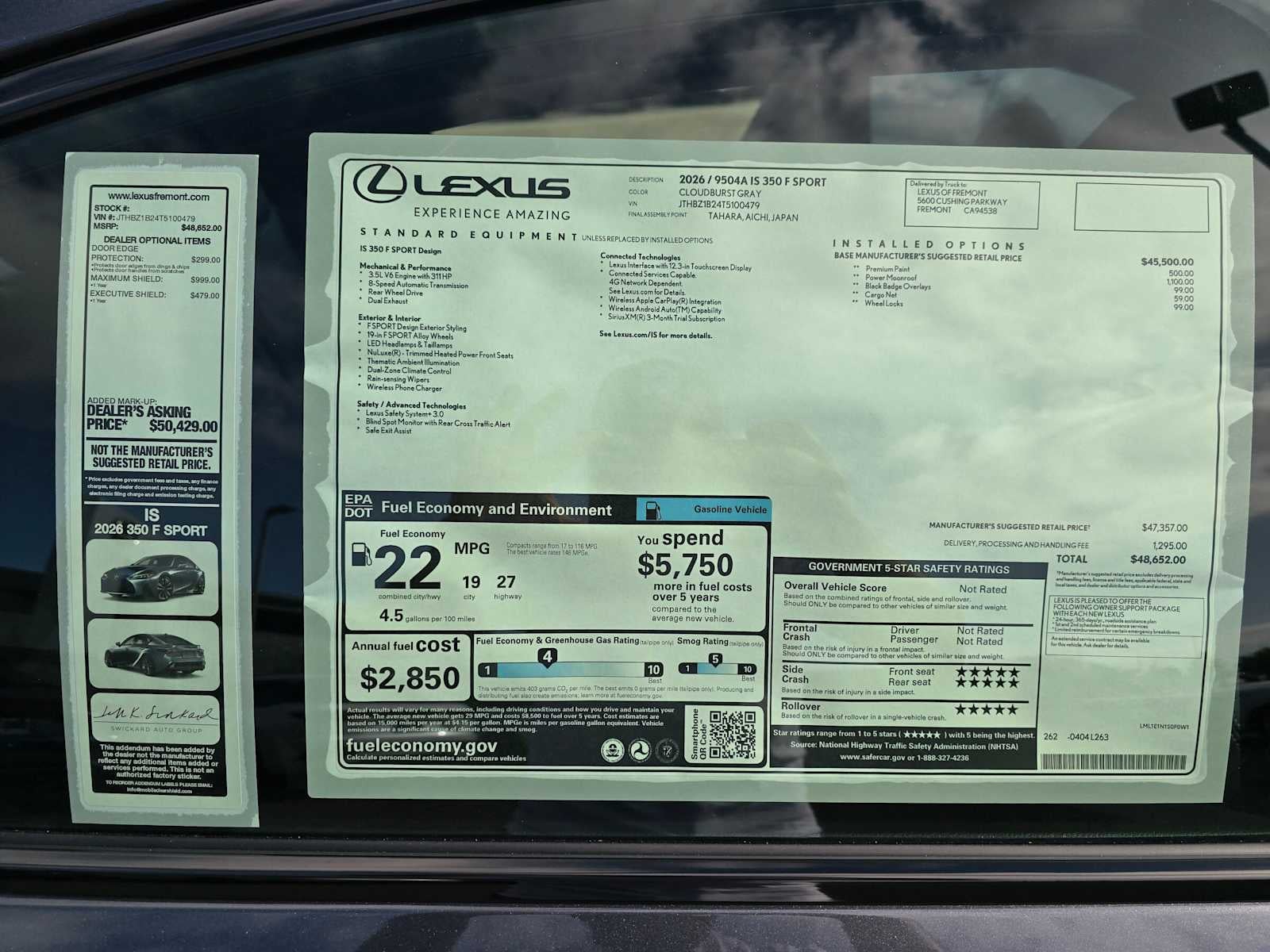 2026 Lexus IS 350 F SPORT DESIGN