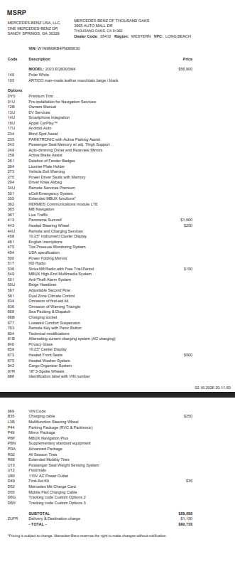 2023 Mercedes-Benz EQB EQB 300