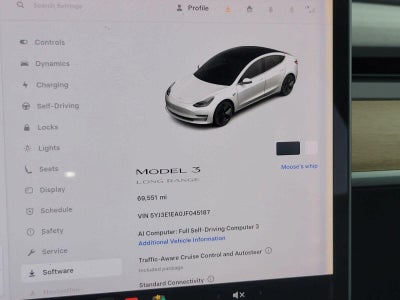 2018 Tesla Model 3 Long Range Battery